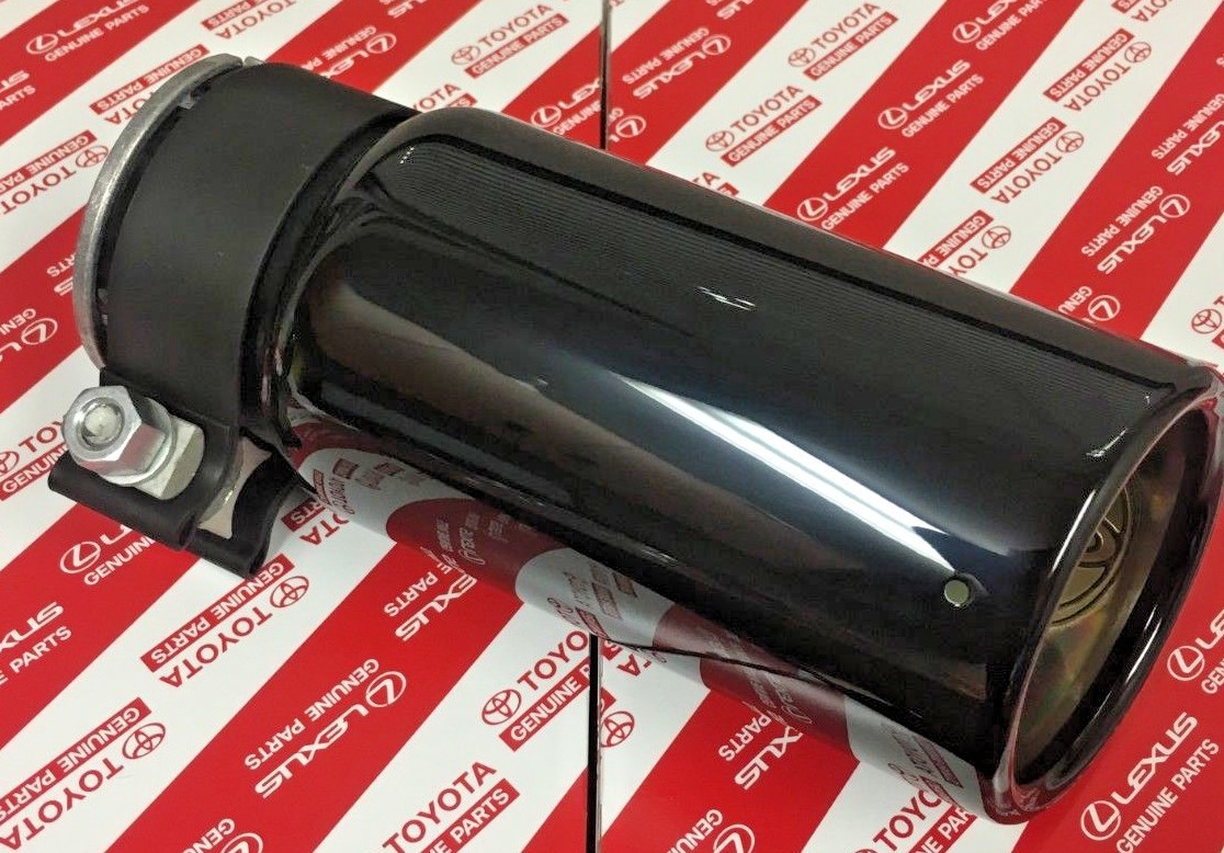 20052022 TOYOTA BLACK CHROME EXHAUST TIP GENUINE OEM PT9323518002