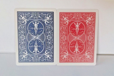 Bicycle double back gaff card blue side/red side