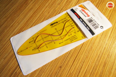 vintage ROTRING 831 620 Parabola template (y=x2) 