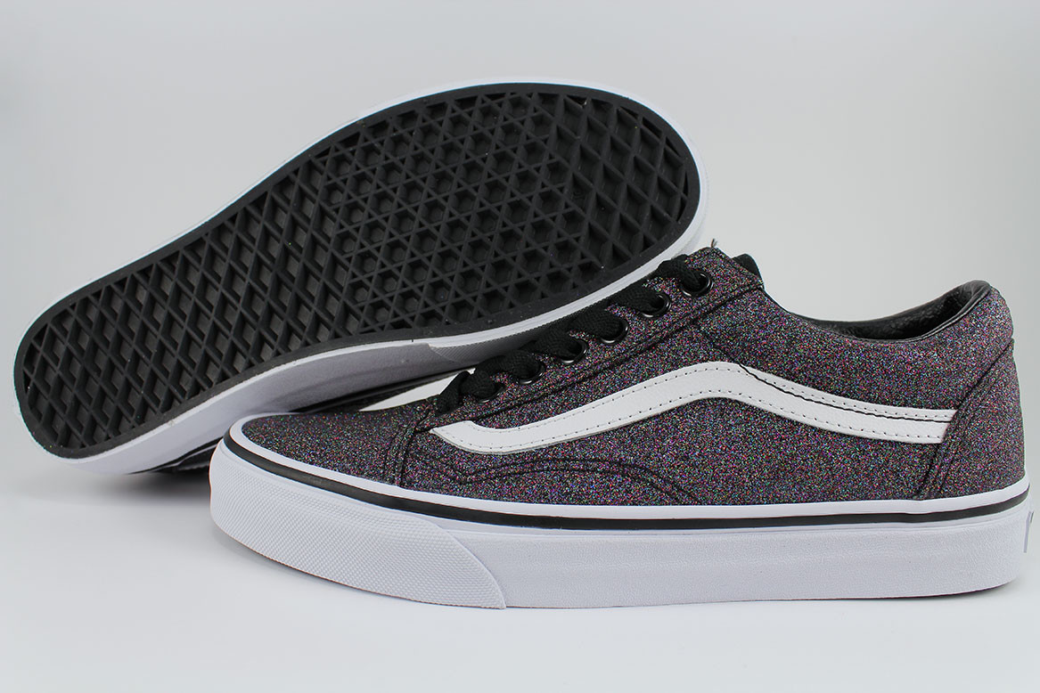 rainbow black vans