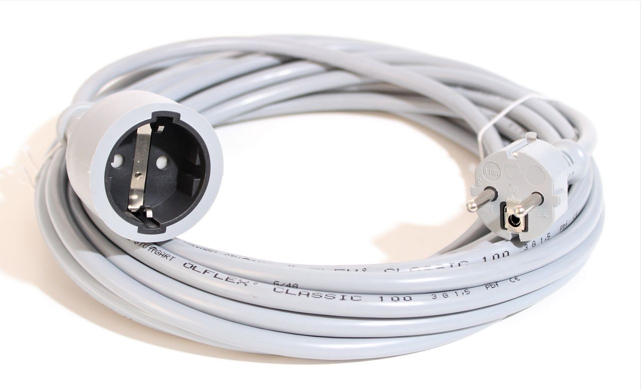 ÖLFLEX 100 Verlängerungskabel 5m 3G1,5 Verlängerung Strom Kabel Schuko (1m=2,4€)