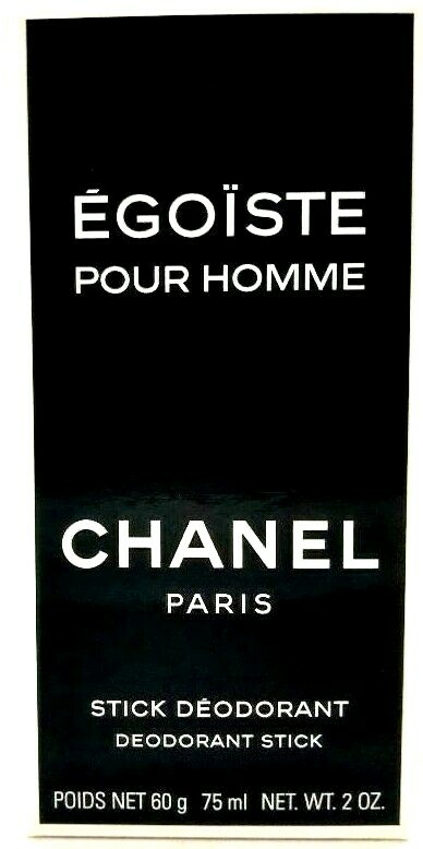 Chanel Egoiste Pour Homme Deodorant Stick For Men 2.0 Oz / 75 ml Brand New!