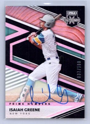 2020 Panini Elite Extra Edition Isaiah Greene Prime Numbers Sigs AUTO XRC /180