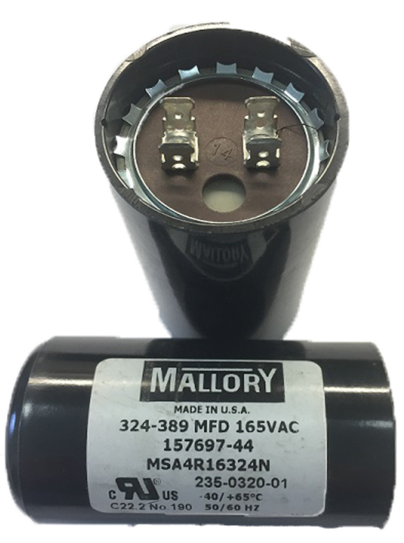 MALLORY 157697-44, MSA4R16324N, OEM START CAPACITOR, 324-389