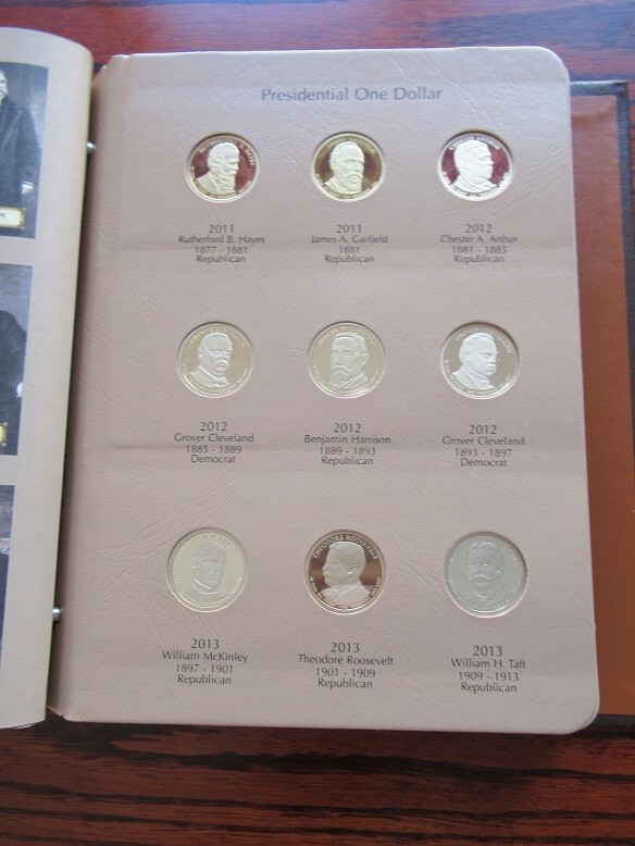 2007 - 2016 S Presidential $1 39 Coin PROOF COMPLETE Set in New Dansco Album