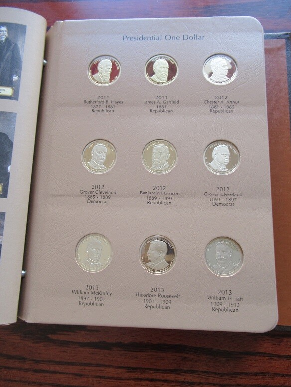 2007 - 2016 S Presidential $1 39 Coin PROOF COMPLETE Set in New Dansco Album