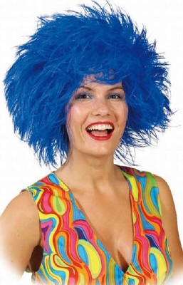 Perücken & Bärte Erwachsene Clown Afro Rot Blau Rainbow Gelb Stoffpuppe Kostüm Kleid Outfit
