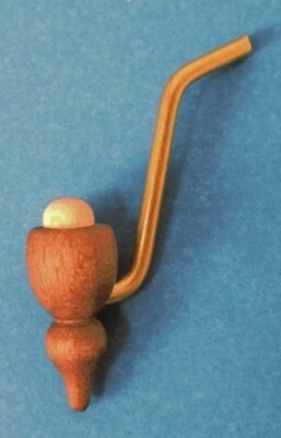 Pipe Smoker Pointy Brown - 7/8th Inch - Replacement Part for German Smokers