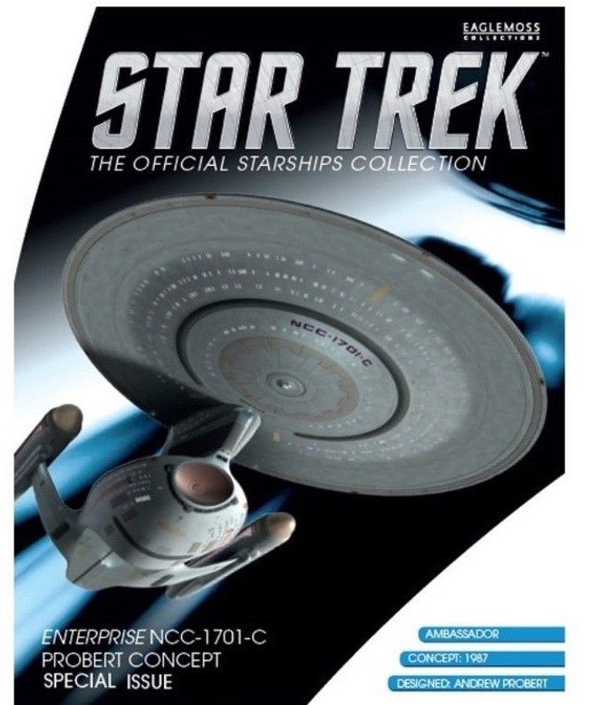 Eaglemoss Star Trek Probert Concept USS Enterprise NCC-1701-C W/ Color Magazine