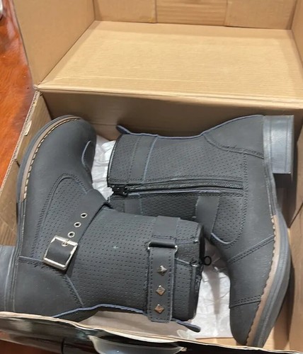 Joe Rocket Motorcycle boots, Women, Size 8, Black