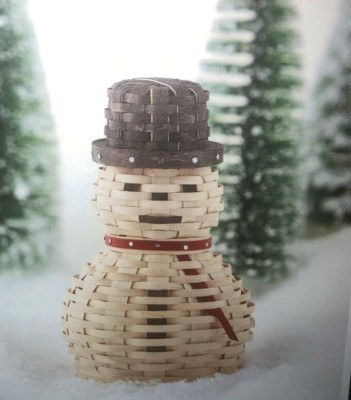 Dresden & Co Woven Snowman-Made by Longaberger Weavers-Piease Read-NEW!