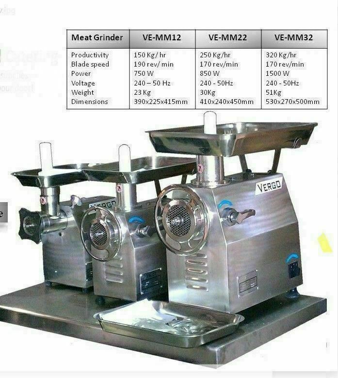 Meat Grinder/ Meat Mincer Butcher's Size 32 Electric Commercial in