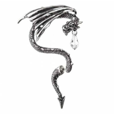 Alchemy Gothic Crystal Dragon Ear Wrap Earring   Local Stock   Gothic