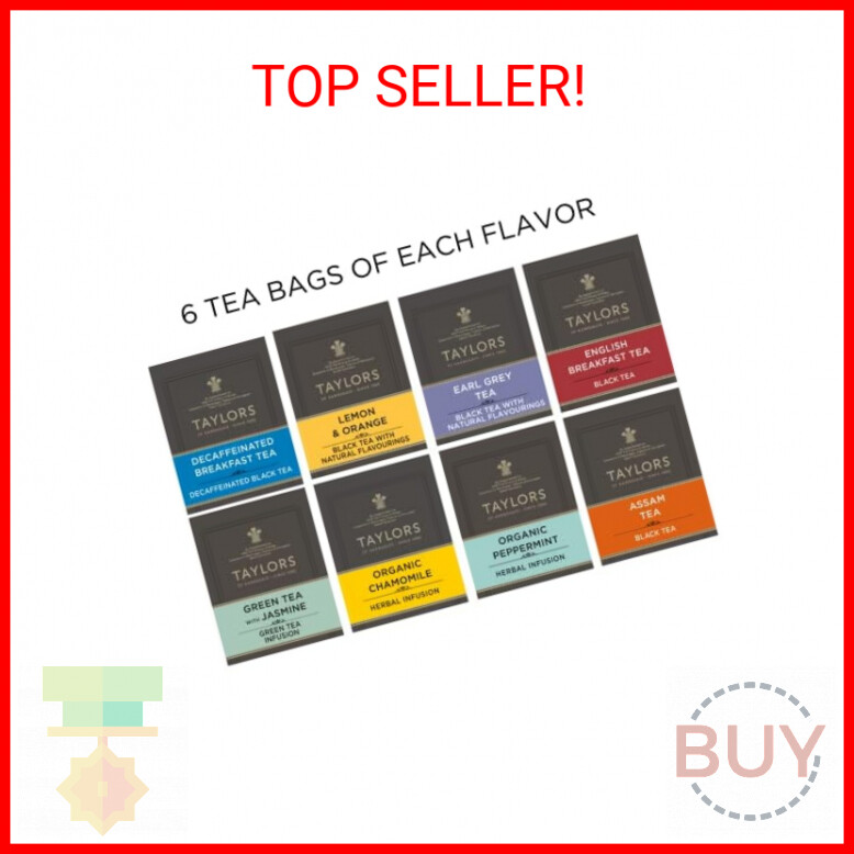 Taylors of Harrogate Assorted Specialty Teas Box , 48 count (Pack of 1)