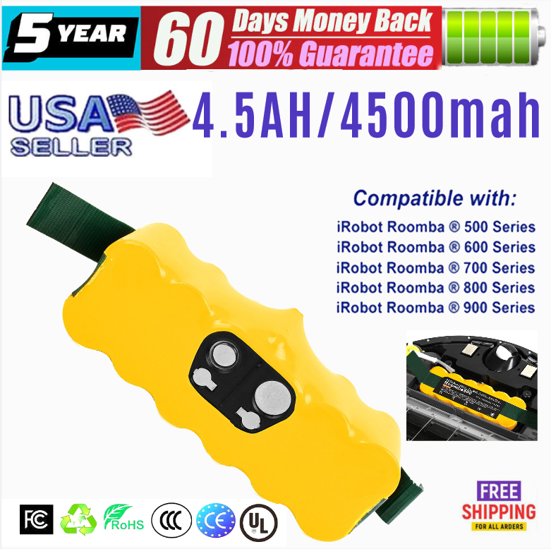 Battery For iRobot Roomba 500 600 700 800 595 620 630 650 660 790 780 880 4.5Ah