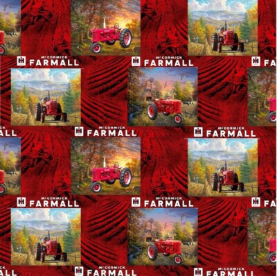 Farmall Patch-Red / Country Living-10296-Red Cotton Fabric