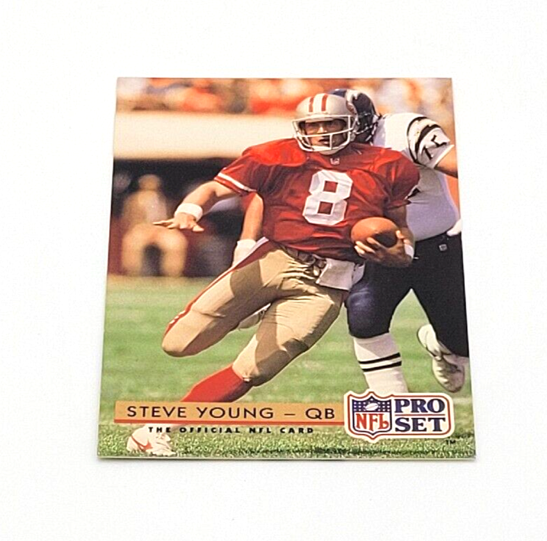 NFL★STEVE YOUNGプラーク 1992 Pro Set Football Steve Young San Francisco 49ers #323