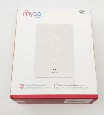 New Mysa Smart Thermostat V2 Wifi White For Electric Baseboard Heaters 