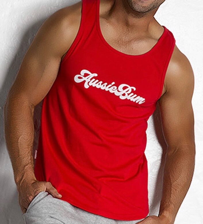 tank top herren fitness, AUSSIEBUM, Neu, rot, Gr M , GAY`ler Look 
