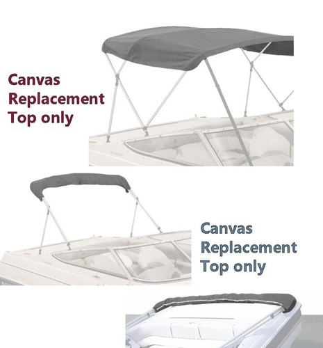 3 Tops with  McCook/英Treasure Isle 3 Bow Bimini Top Replacement Canvas Cover with Zip Cover w/o