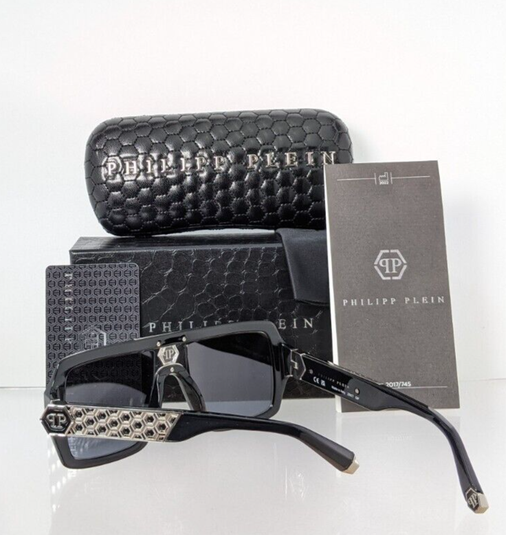 Pre-owned Philipp Plein Authentic  Sunglasses Spp 079 Col 700w Plein Badge Spp079 Frame In Silver