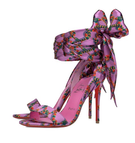 le decore le talon lady ribbon ミュール Miss Jane Sandal - 85 mm Sandals - Nappa leather - Leche