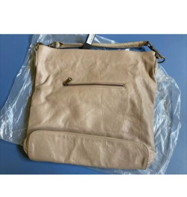 Brand New Liebeskind Berlin Soft Cream/Beige Leather Fenja Hobo Bag $198