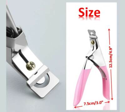 Acrylic False Nail Tip Cutter Clipper Nail Pink with Spring Manicure Tip Cutter