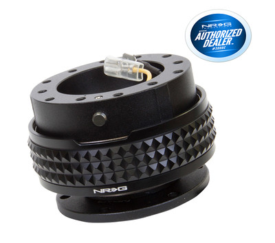 NRG STEERING WHEEL BALL LOCK QUICK RELEASE GEN 2.1 PYRAMID BLACK SRK-210BK-BK