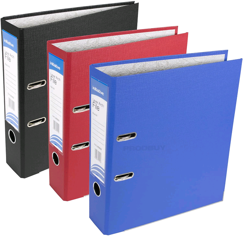 Lever Arch files, dividers Business, Office, Home, Students in