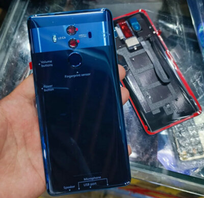 Original Glass Battery Cover For Huawei Mate 10 Pro With Fingerprint Sensor+Came