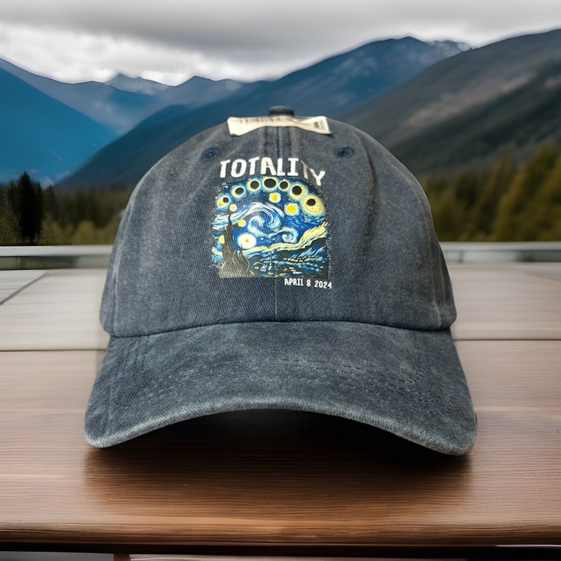 Total Solar Lunar Eclipse TOTALITY April 8 2024 Adjustable Hat