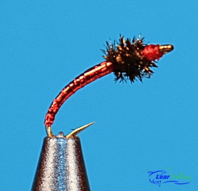 Disco Midge Red Fly Fishing Flies - One Dozen - Sizes Available