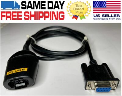 Genuine FLUKE PM9080/101F Optically Isolated RS 232-C Interface Adapter DB-9  