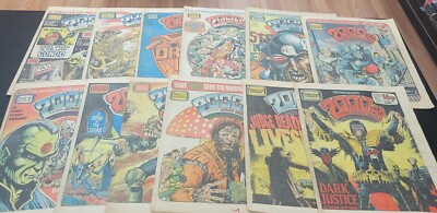 2000 AD Featuring Judge Dredd Program  UK 12 issue lot