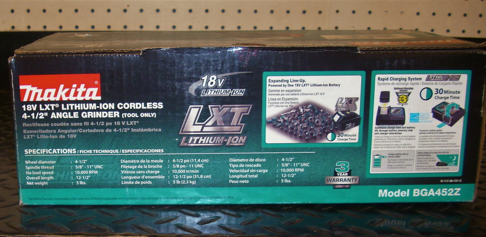 NOS Makita 18V LXT Lithium-Ion Cordless 4 1/2