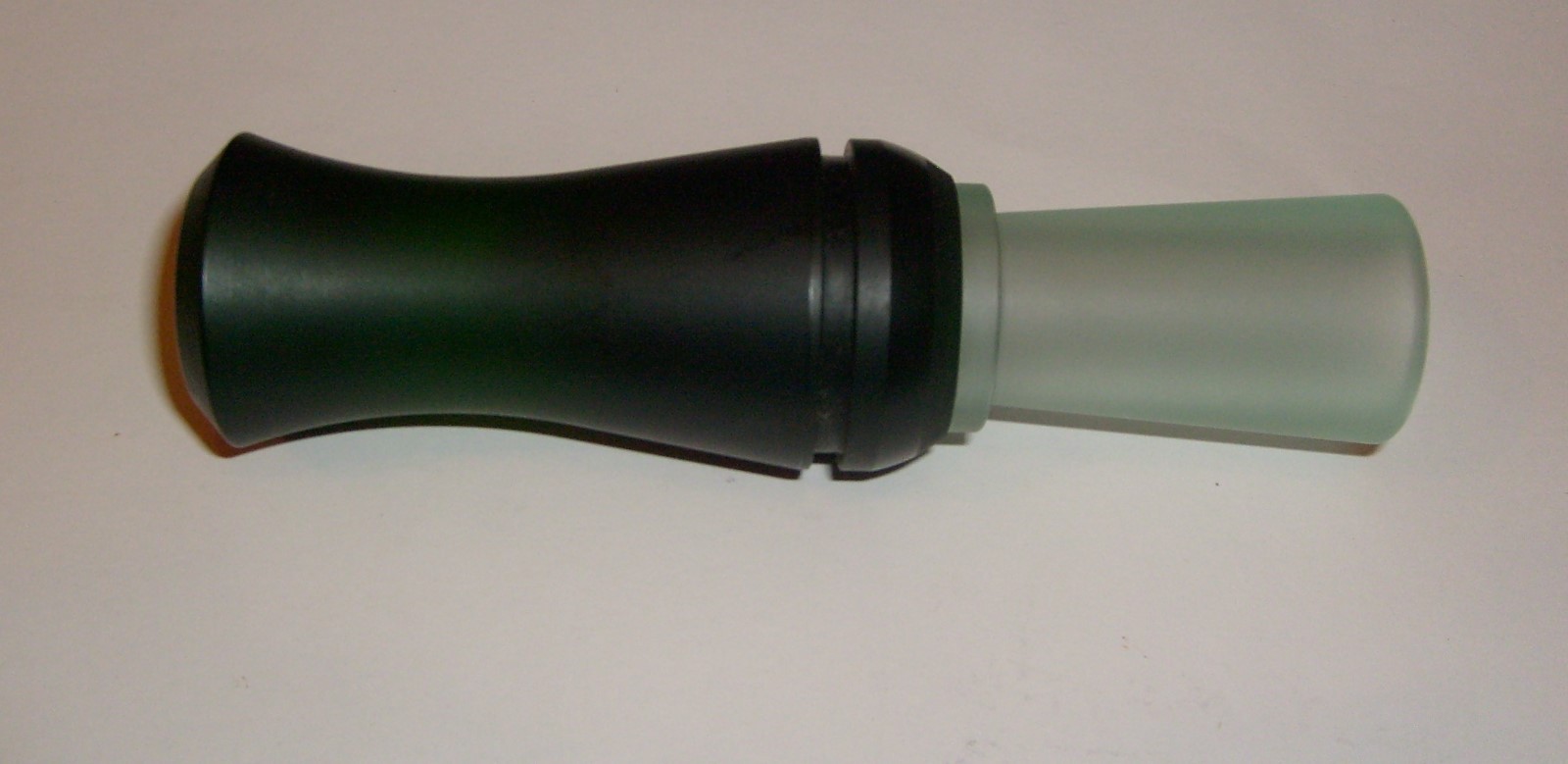 Goose Call for Canada Geese- Frosted Coke Bottle Acrylic & Mallard Green