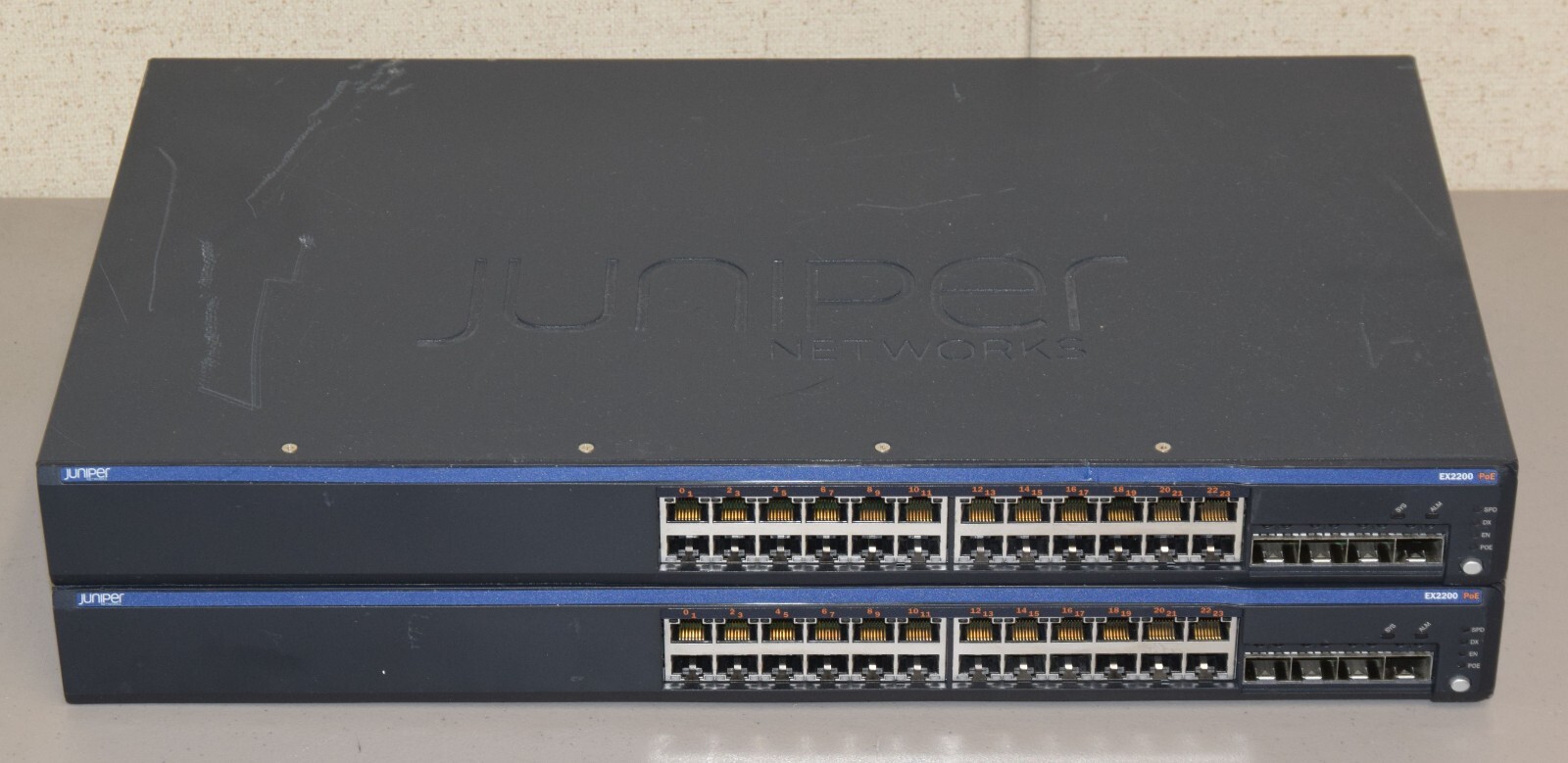 Lot 2 Juniper Networks EX2200-24P-4G 750-026464 24-Port