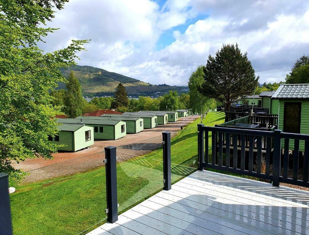 Static Twin Lodge for sale Dunoon near Glasgow on 5 star park, DG & CH