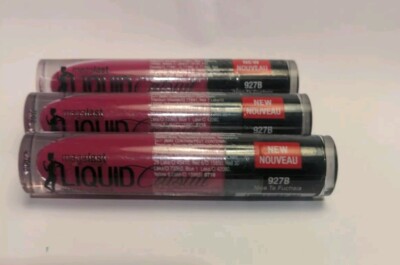 Wet n Wild MegaLast Liquid Catsuit Matte Lipstick #927B Nice To Fuchsia,Lot Of 3