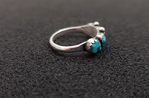 Vintage Sterling Silver Turquoise Ring Size 6.5