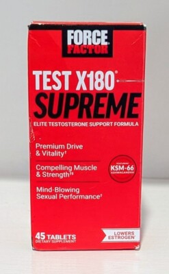 Force Factor Test x180 Supreme 45 Tablets November 2025