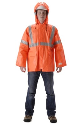 2XL NASCO ArcLite ProSeries High Visibility Rain Jacket Orange HR