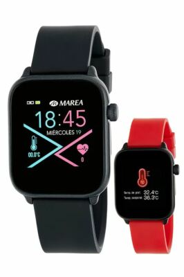 Reloj Smart Marea Unisex B59004/1 Caja Rectangular 35x41,5 mm-2 correas resina