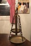 Antique Ornate Brass Balance Scale With Marble Base