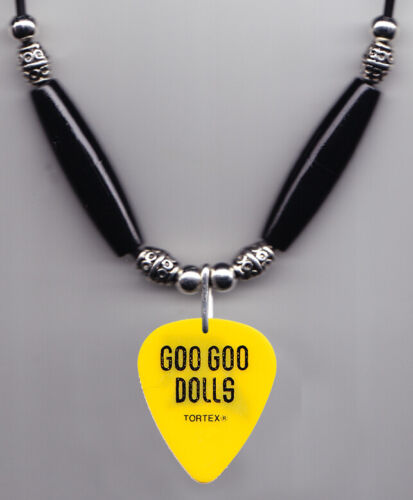 Goo Goo Dolls John Rzeznik Yellow Guitar Pick Necklace - 2021 Miracle Pill Tour