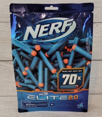 New Hasbro Nerf Elite 2.0 Replacement Darts - 70x Darts Refill Pack