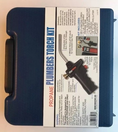 MagTorch Regulated Self-Lighting Propane Torch Plumber’s Kit MT535PK *