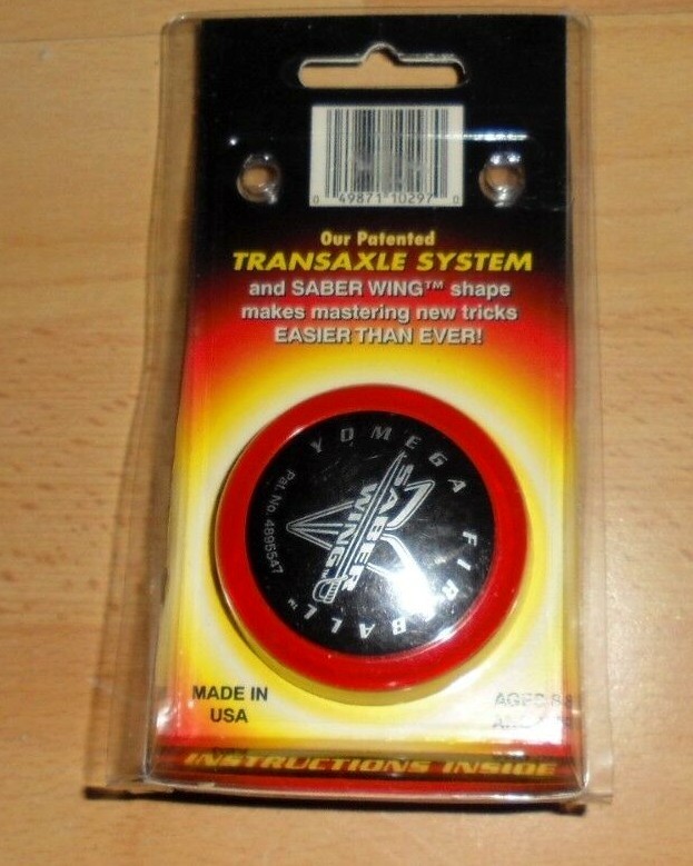 YOMEGA SABER WING FIREBALL  Col. RED  Plastic New in Original Packaging
