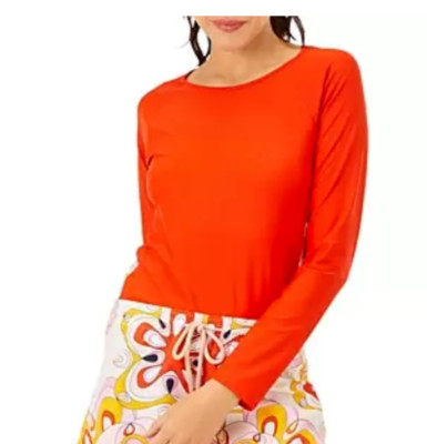 Vilebrequin Women' Fly Rash Guard Top Sun Cream Oil Resistant Nefle Size XS 2118